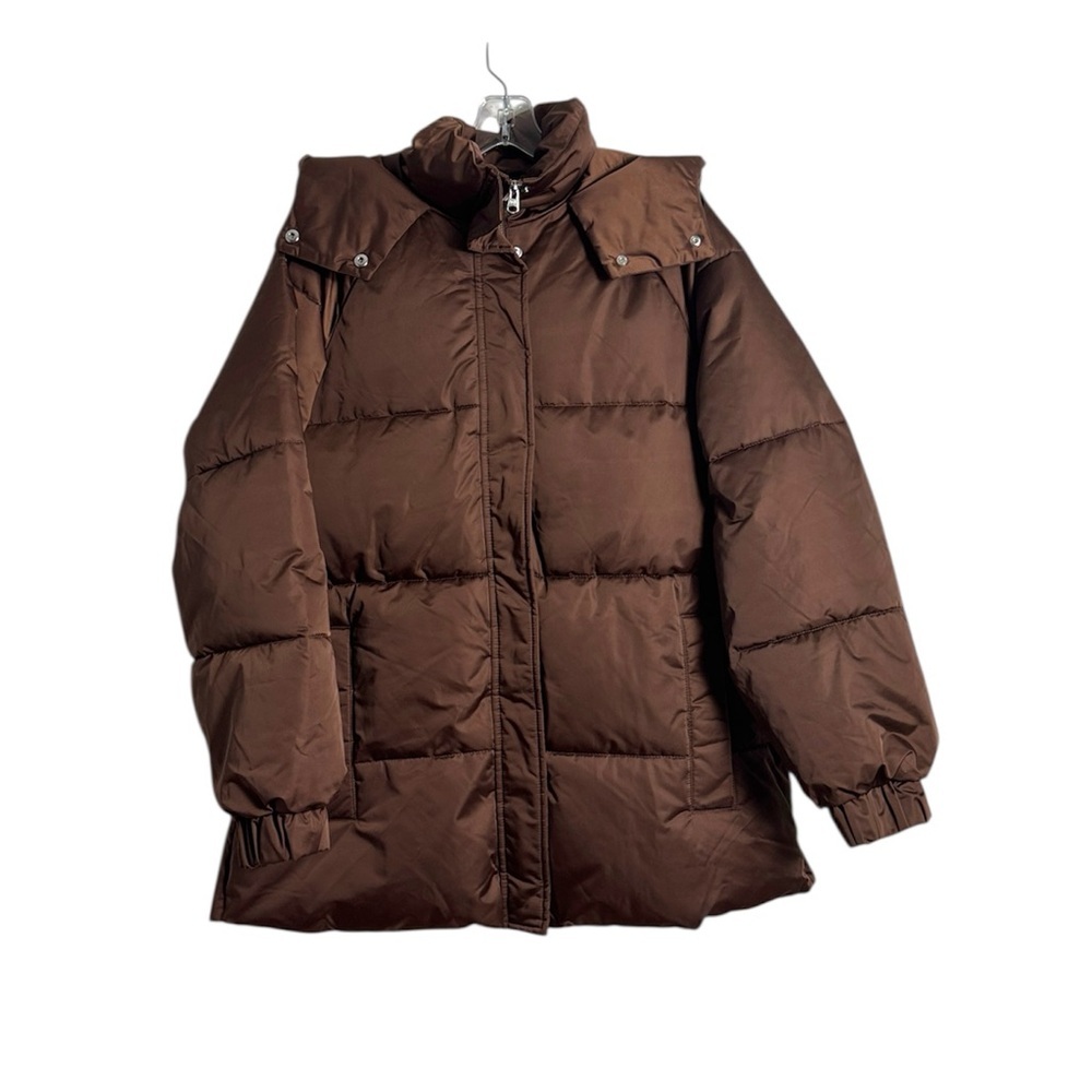 Abercrombie & Fitch The‎ Ultra Collection Brown Short Puffer Jacket Size Large
